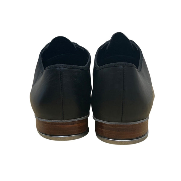 Capezio The Dancemaker Women’s Black Leather Tele Tone Tap Dance Shoes Size 8W
