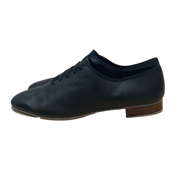 Capezio The Dancemaker Women’s Black Leather Tele Tone Tap Dance Shoes Size 8W
