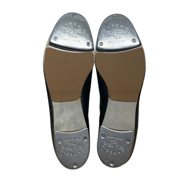 Capezio The Dancemaker Women’s Black Leather Tele Tone Tap Dance Shoes Size 8W