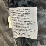 Bromley collection Black Faux Leather Fleece Collar Zip Up Womens Jacket Sz M