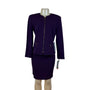 Jessica Howard Women’s Plum Skirt Blazer Set With Tags Size 8 - New