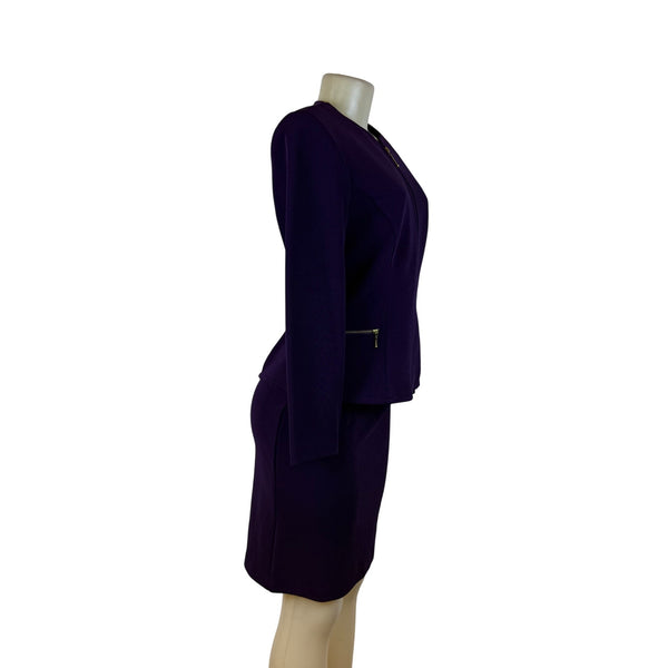 Jessica Howard Women’s Plum Skirt Blazer Set With Tags Size 8 - New