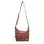 Vera Bradley Women’s Pink & Green Quilted Floral Adjustable Strap Crossbody Bag
