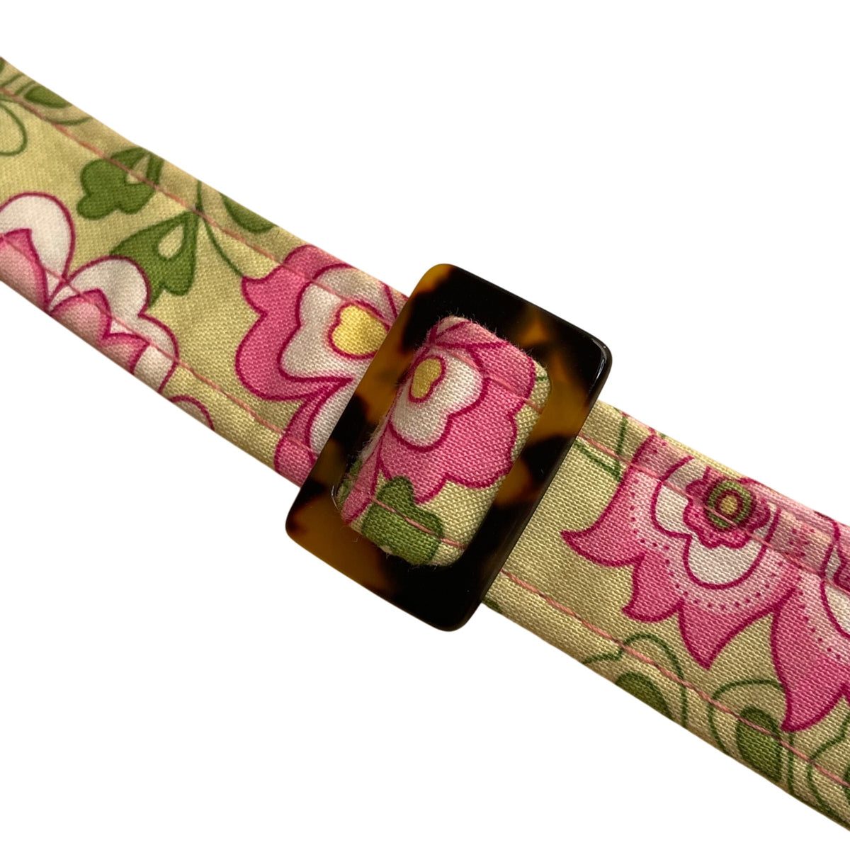 Vera Bradley Women’s Pink & Green Quilted Floral Adjustable Strap Crossbody Bag