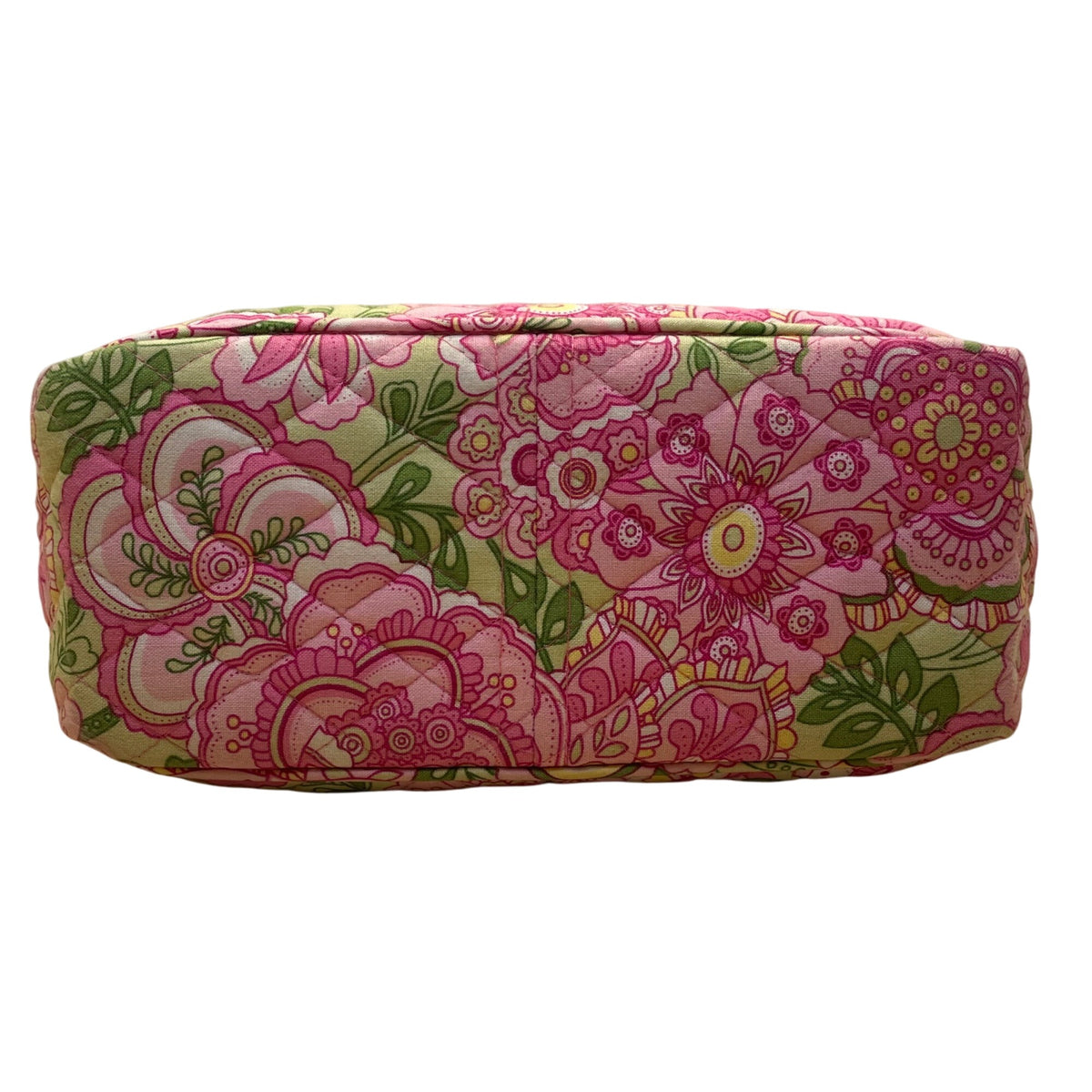 Vera Bradley Women’s Pink & Green Quilted Floral Adjustable Strap Crossbody Bag