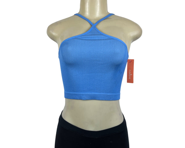 Colsie Women's Blue Sleeveless Stretchable Shirt Sz S - NWT