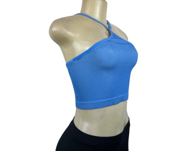 Colsie Women's Blue Sleeveless Stretchable Shirt Sz S - NWT