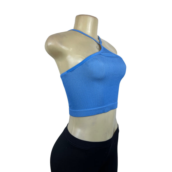 Colsie Women's Blue Sleeveless Stretchable Shirt Sz S - NWT
