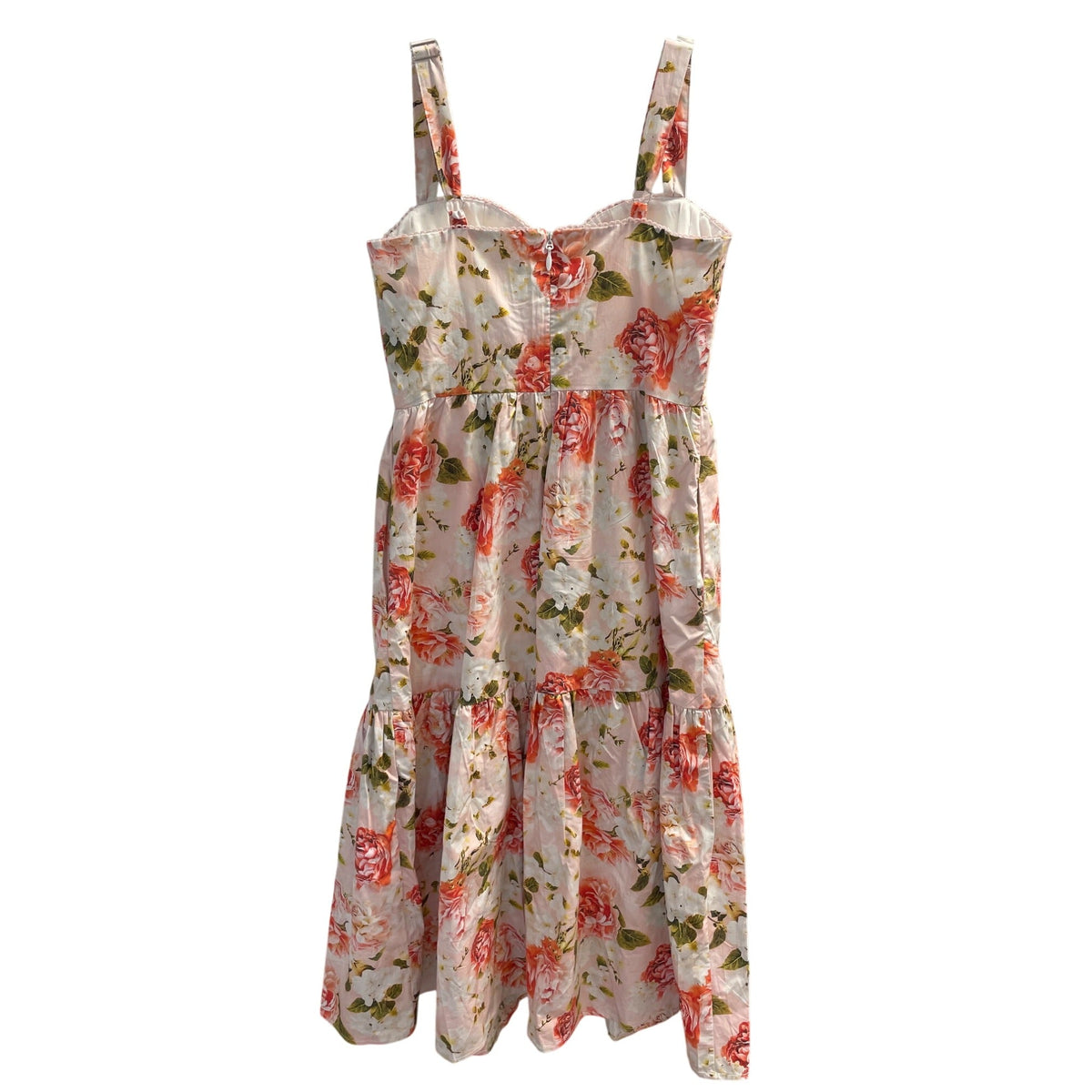 TitleFashion Nova Womens Floral Midi Dress With Spaghetti Straps
