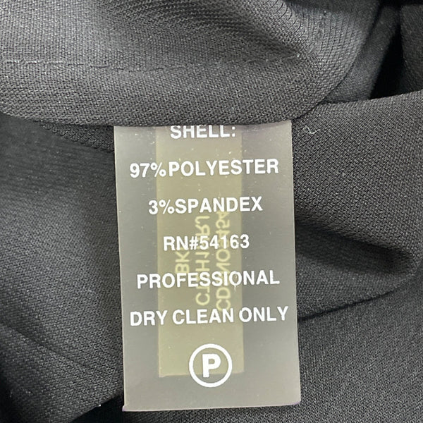 Calvin Klein Women's Black Dress  Snap Button Waist Accents Size 10P