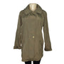 Nautica Womens Olive Green Hooded Rain Jacket Sz M