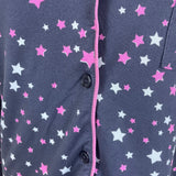Simply Vera Women’s Navy Star Print Two-Piece Button-Down Pajama Set Sz S - New