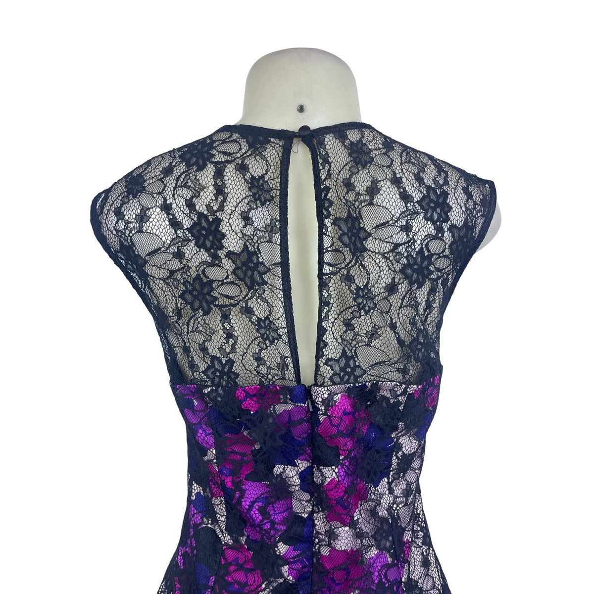 French Connection Black Floral Sleeveless Sheath Dress Women’s Multi-Color Sz 6