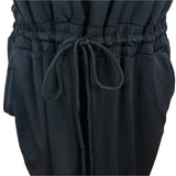 Lou & Grey Womens Black Sleeveless Blousson Dress with Drawstring Size XL - New