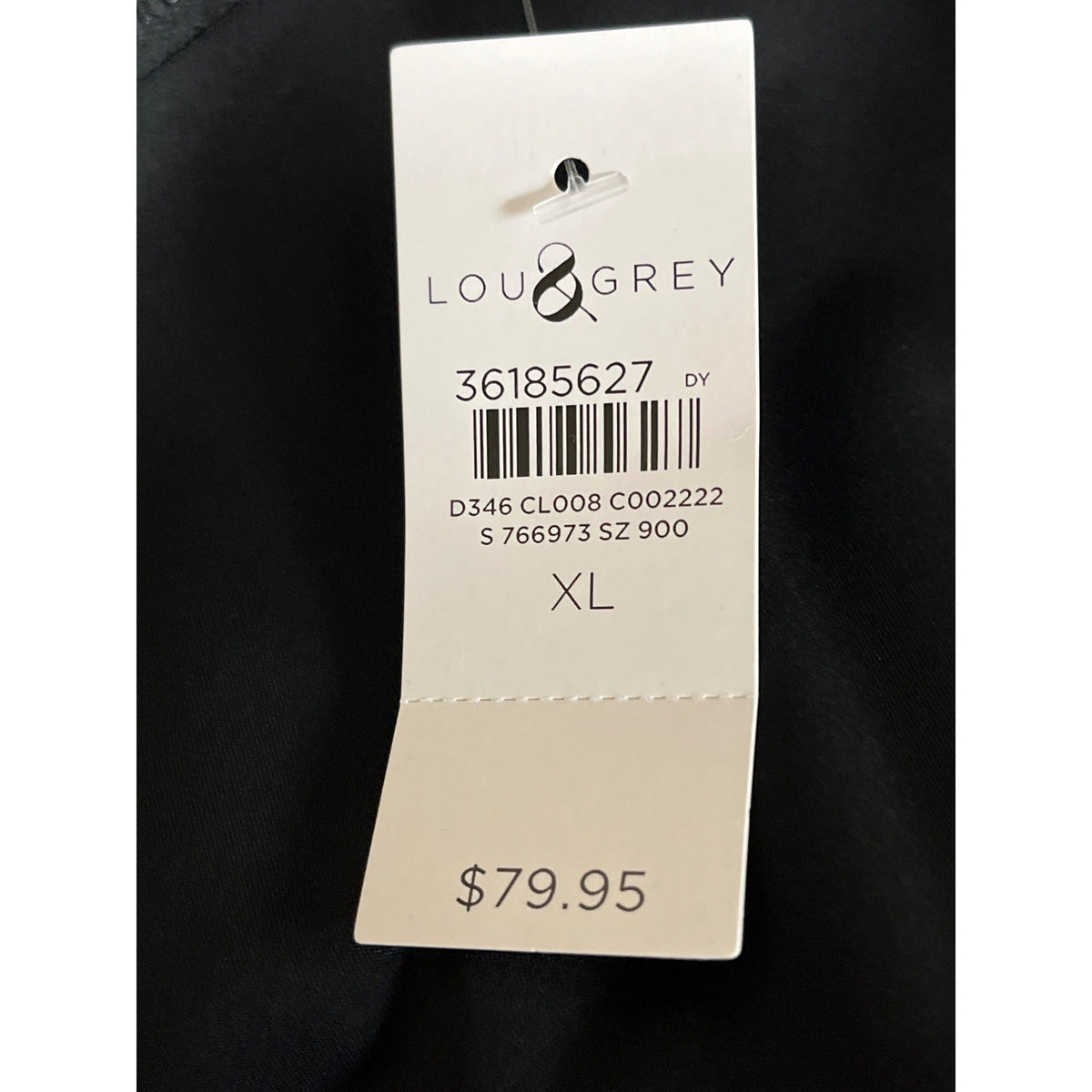 Lou & Grey Womens Black Sleeveless Blousson Dress with Drawstring Size XL - New