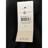 Lou & Grey Womens Black Sleeveless Blousson Dress with Drawstring Size XL - New