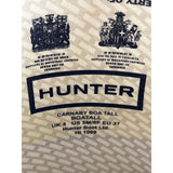 Hunter Carnaby Boa Tall Rain Boots Black Boa Skin Textured Rubber Siz 5M/6F