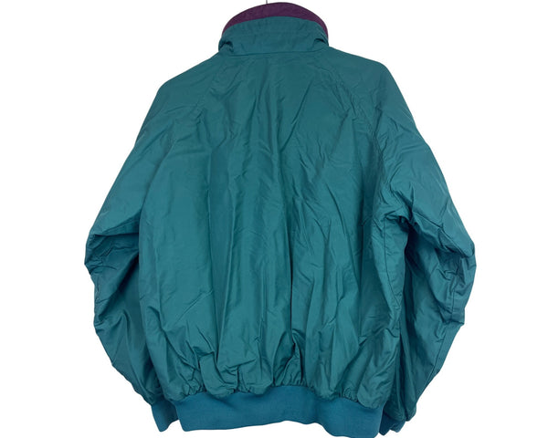 Columbia Mens Teal & Purple Radial Sleeve Jacket Size L Lightweight Nylon Outerwear