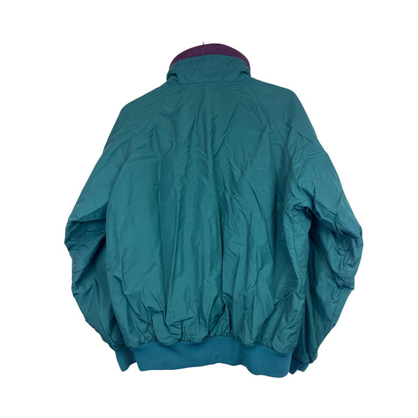 Columbia Mens Teal & Purple Radial Sleeve Jacket Size L Lightweight Nylon Outerwear