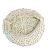 Handmade Chunky Knit Cream Acrylic fiber Newsboy Cap