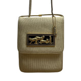 Vintage Nima Women’s Gold Leopard Coalition Embellishment Evening Crossbody Bag