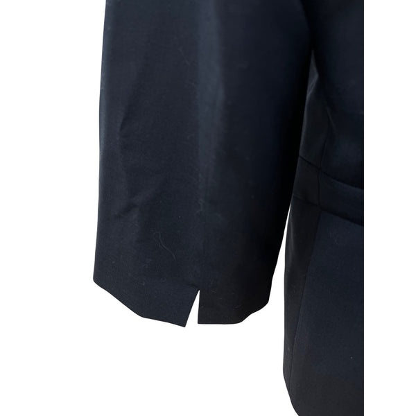 J.Crew Women’s Black Peplum Jacket Button-Front Stylish Design Size 8