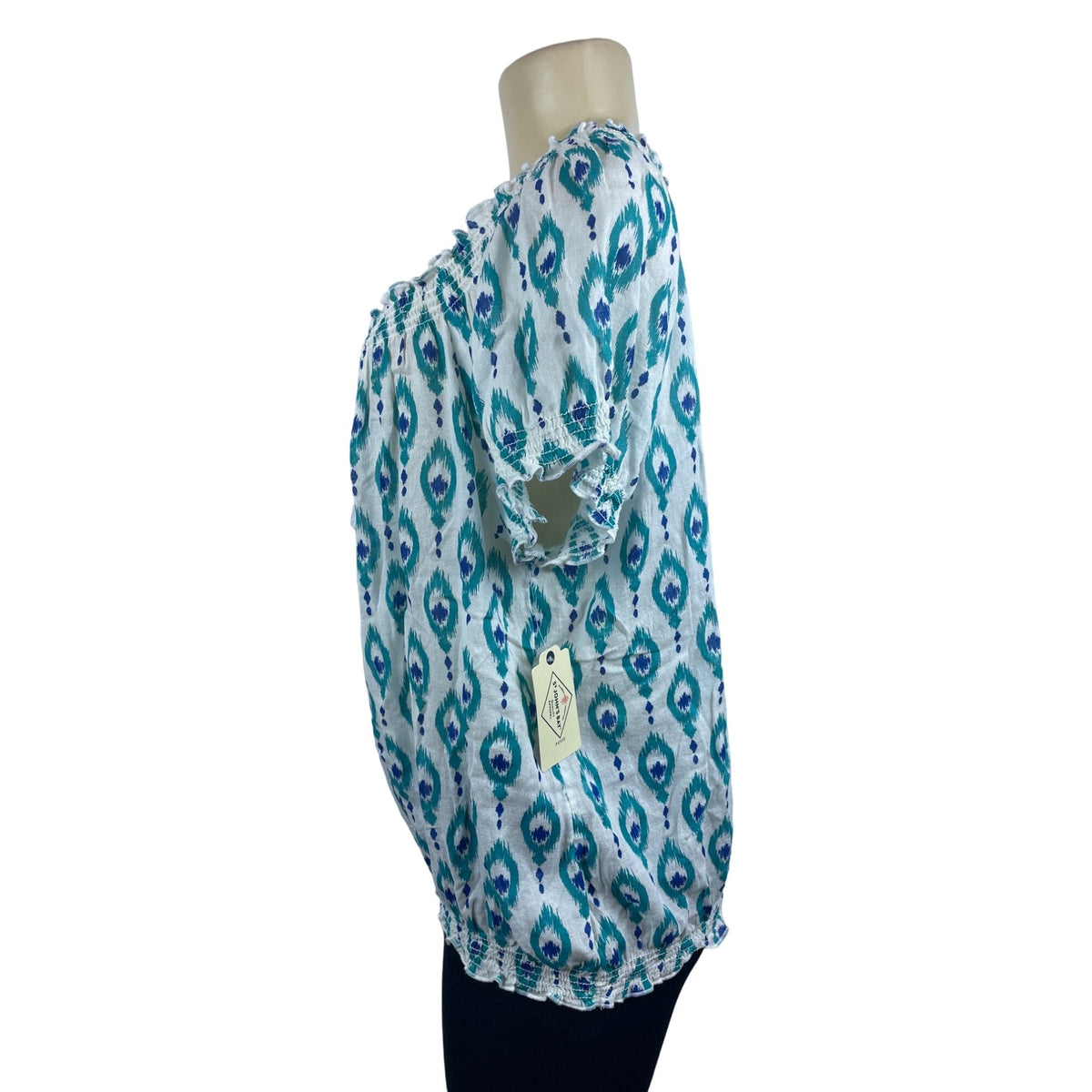 St John’s Bay Women's Teal Blouse Sz PXL - NWT