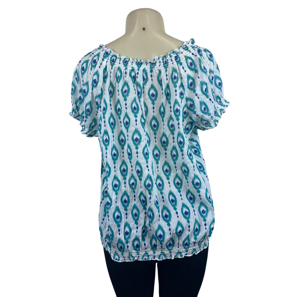 St John’s Bay Women's Teal Blouse Sz PXL - NWT