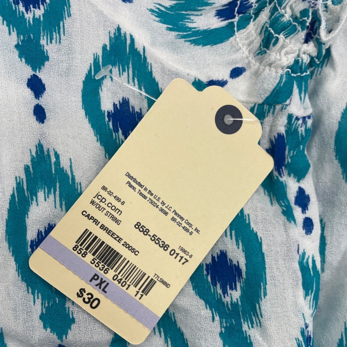 St John’s Bay Women's Teal Blouse Sz PXL - NWT
