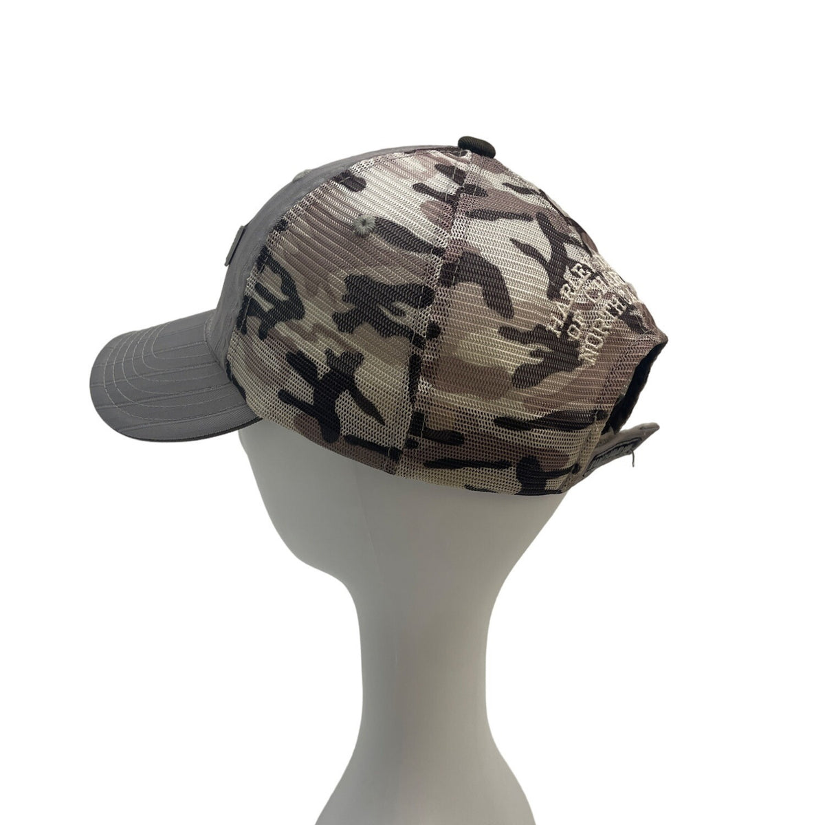 Harley Davidson Charlotte NC Gray Trucker Hat with Cammo Pattern One-Size