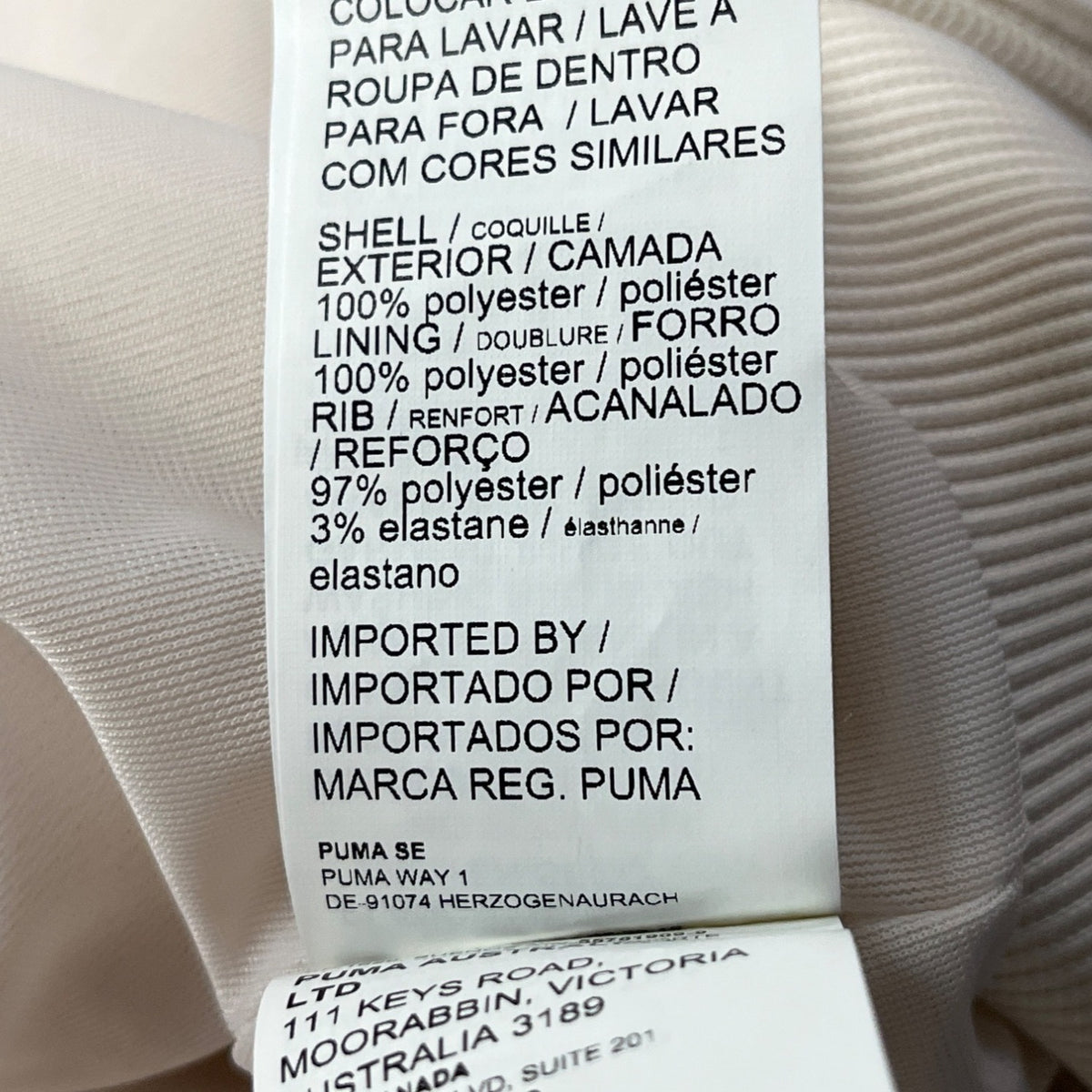 Puma Womens Ivory Fleece Zip-Up Hoodie With Hood  Cozy Ribbed Hem Sz XS