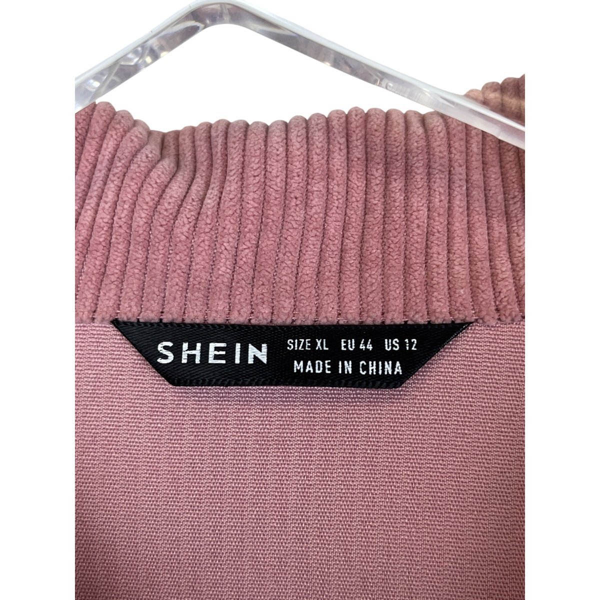 Corduroy Cropped Jacket With Button Closure & Pockets