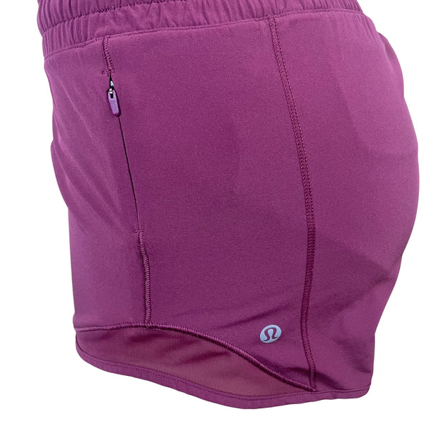 Lululemon Women's Purple Swift Ultra High-Rise Athletic Shorts 2-Inch Sz 4 Tall