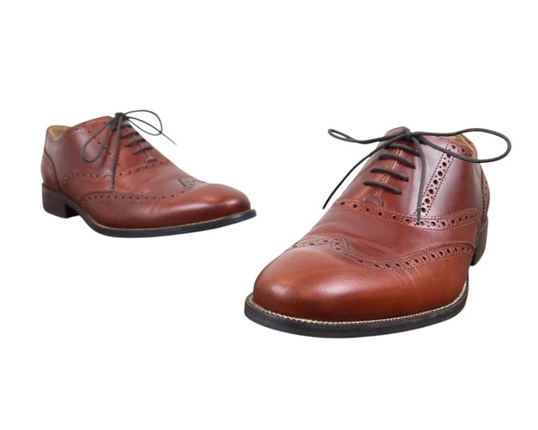 Cole Haan Mens Brown Williams Wing II Dress Shoes Sz 9.5M