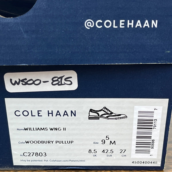Cole Haan Mens Brown Williams Wing II Dress Shoes Sz 9.5M