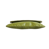 Unbranded Women's Green Leather Snape Closure Makeup Clutch Sz M