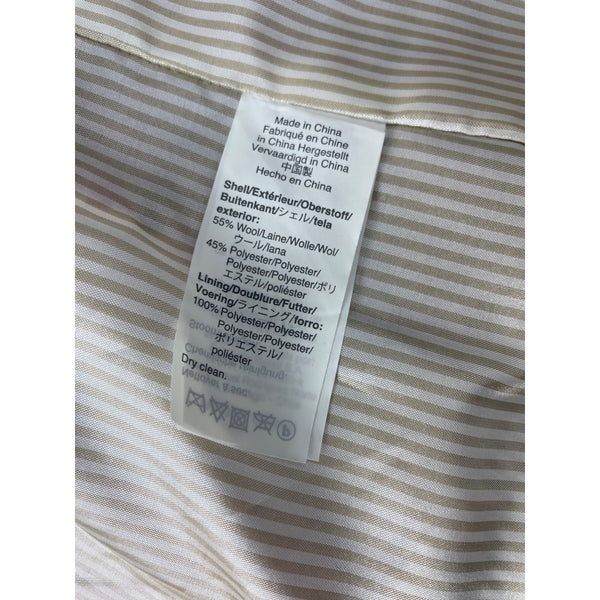 J. Crew Womens Pink Houndstooth Blazer Wool Blend XS China New