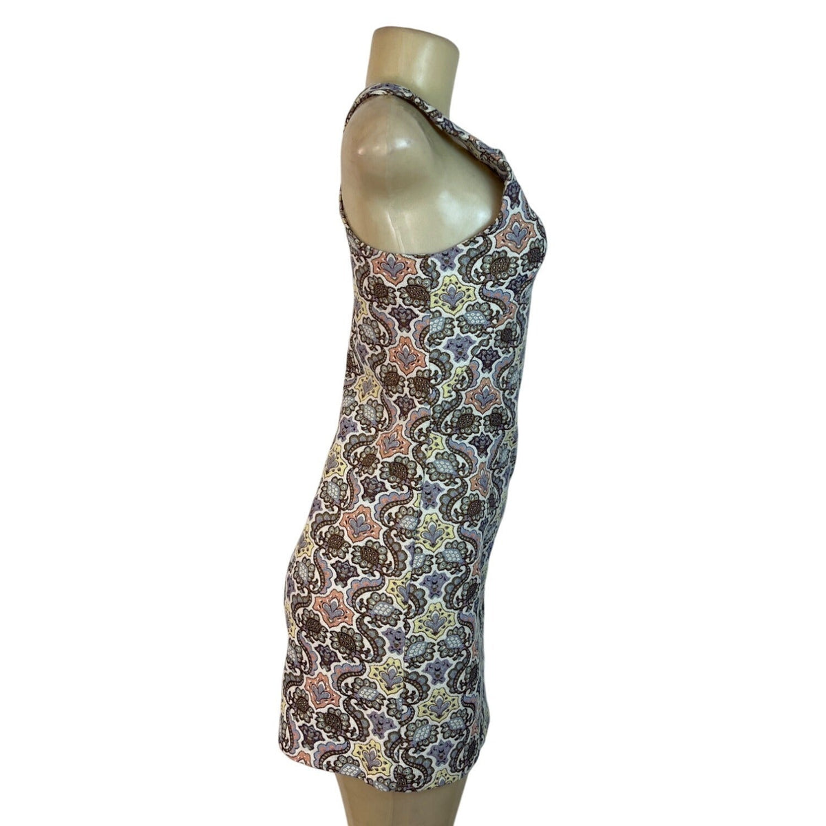 Zara Trafaluc Multicolor Paisley Print Sleeveless Mini Dress Size S