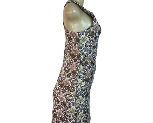 Zara Trafaluc Multicolor Paisley Print Sleeveless Mini Dress Size S