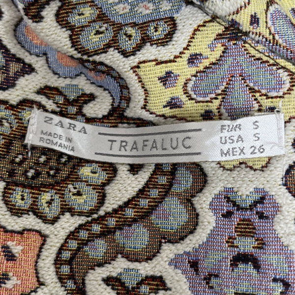 Zara Trafaluc Multicolor Paisley Print Sleeveless Mini Dress Size S