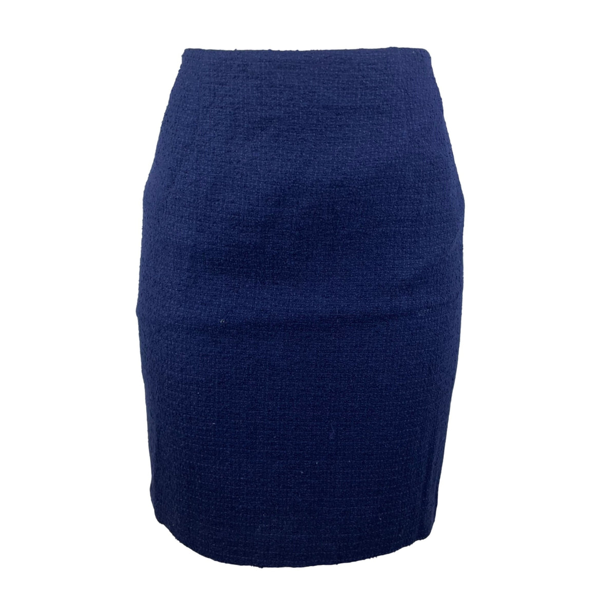 Amanda Smith Women’s Navy Textured Pencil Skirt Fully Lined Back Zip Size 6