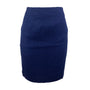 Amanda Smith Women’s Navy Textured Pencil Skirt Fully Lined Back Zip Size 6