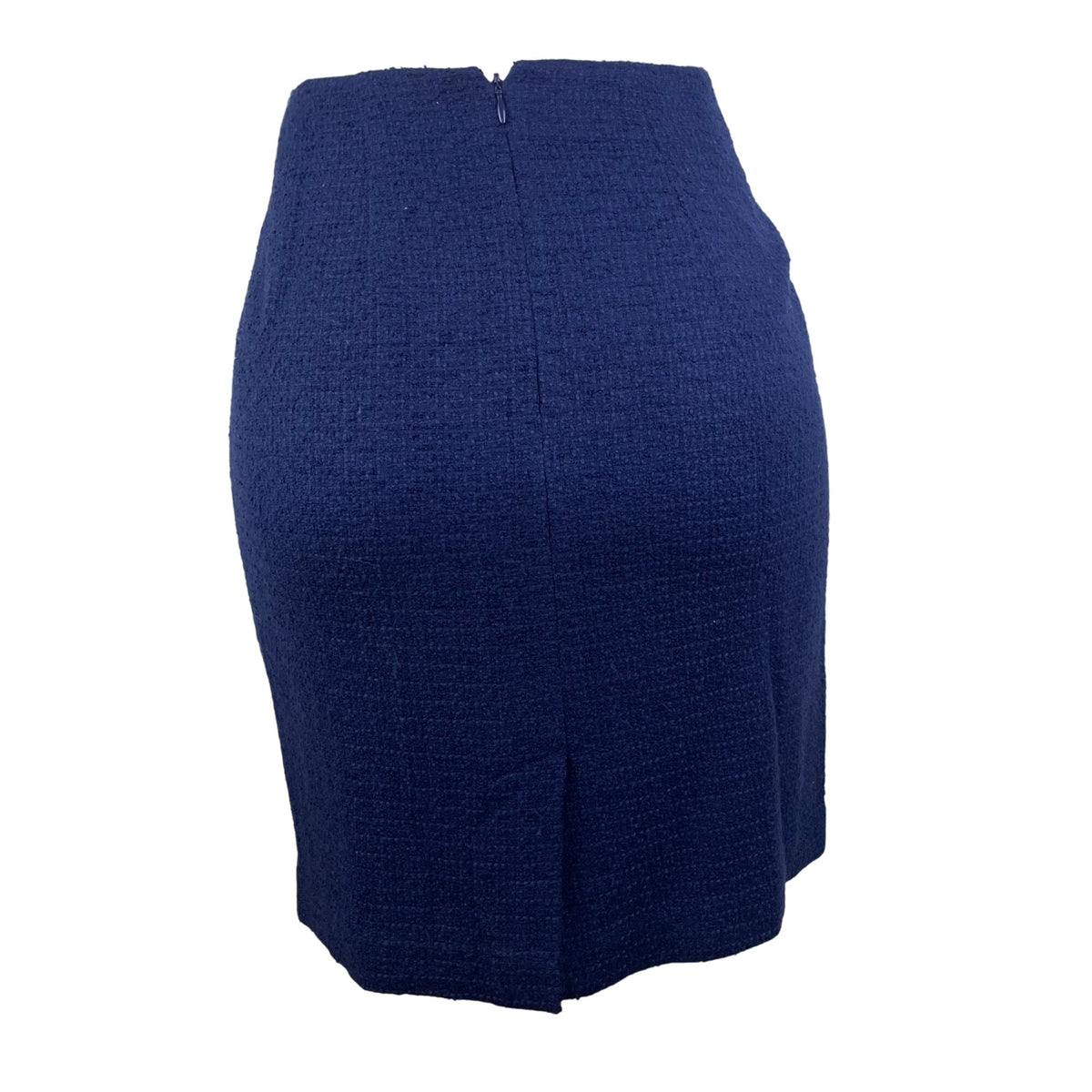 Amanda Smith Women’s Navy Textured Pencil Skirt Fully Lined Back Zip Size 6