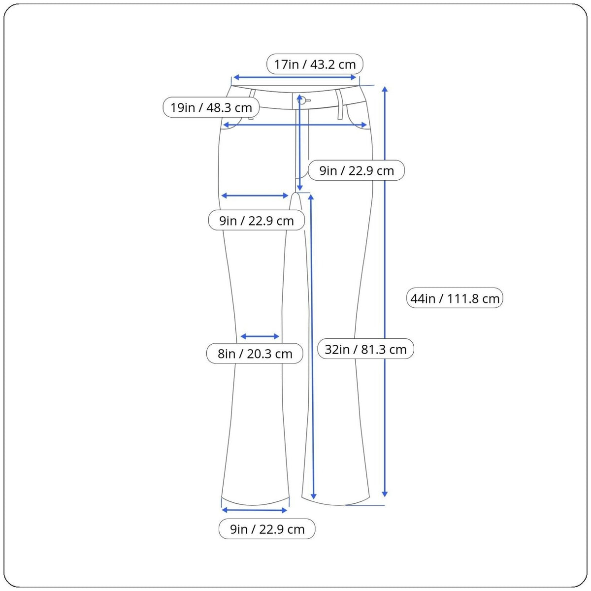 DSquared2 Women’s Blue Denim Bootcut Jeans Size LT - New