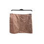 AGaci Womens Rose Gold Leatherette Mini Skirt Medium Shiny Finish Sleek Style NWT