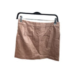 AGaci Womens Rose Gold Leatherette Mini Skirt Medium Shiny Finish Sleek Style NWT
