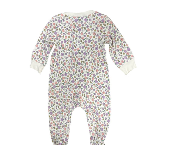 Carters Baby Girls Floral Cotton Sleep & Play One-Piece Size 6 Months White/Pink NWT