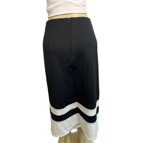 Eloquii Women's Plus Size Black & White Pencil Skirt With Tags Size 26