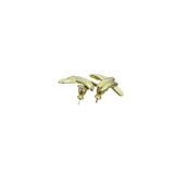 Gold Tone Womens Metal Twisted Stud Earrings Lightweight Classic Jewelry Accessories
