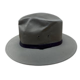 Hats In The Belfry Beige Wide Brim Fedora Western Hat With Black Band Size Large